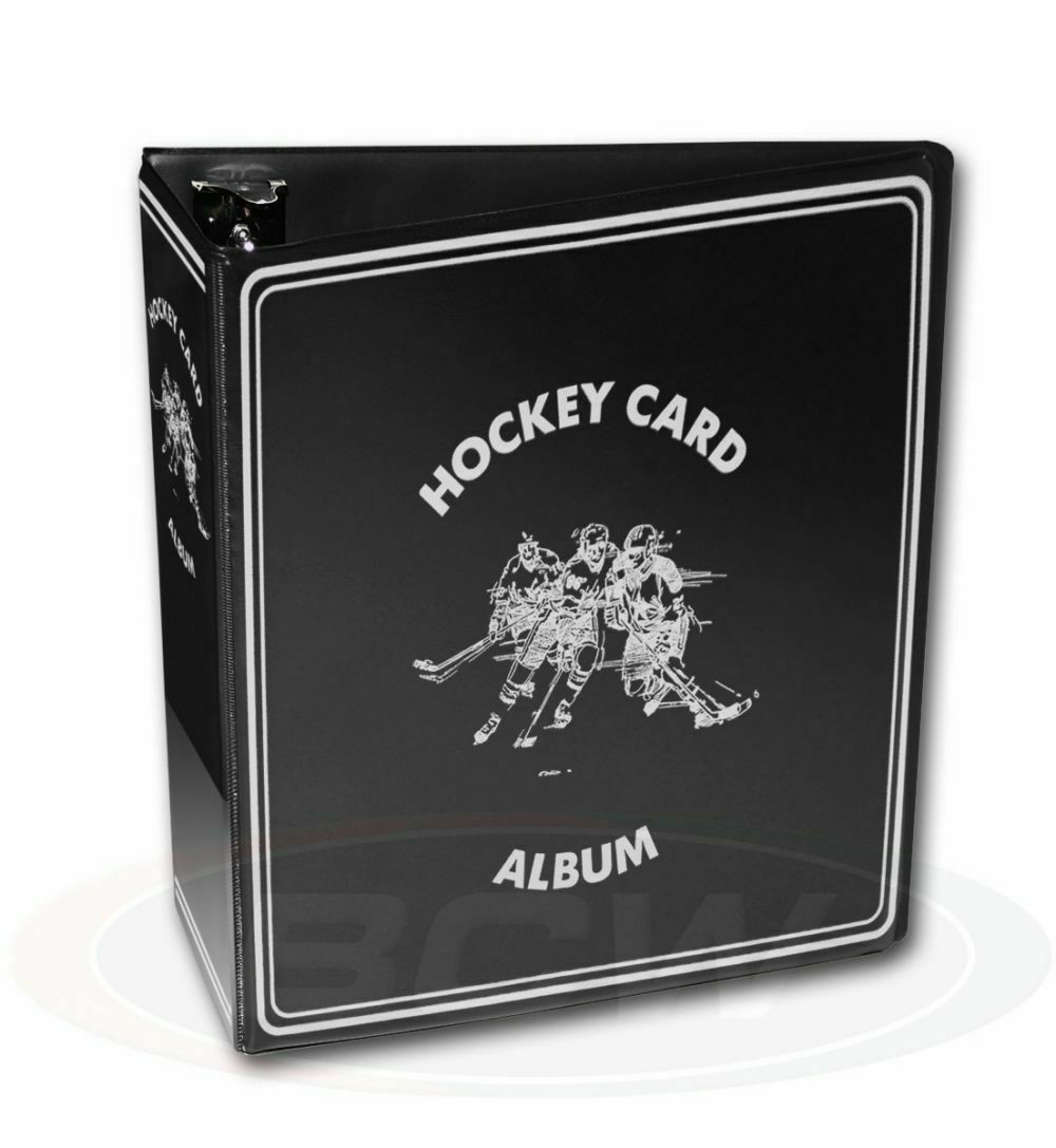 BCW Black Hockey 3&quot; D-Ring Album