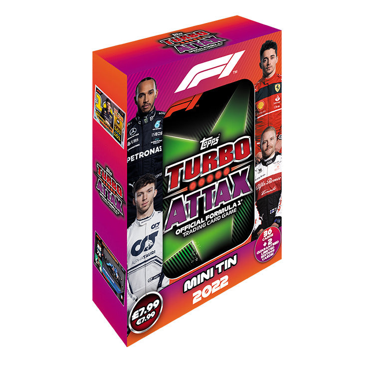 2022 Topps Formula 1 F1 Turbo Attax Mega Tin 2022 Topps Formula 1 F1 Turbo Attax Mega Tin