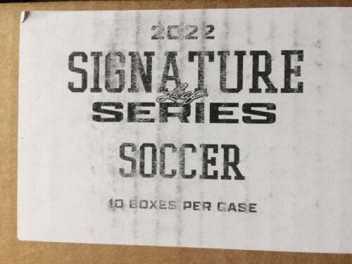 2022 Leaf Signature Series Soccer 10 Hobby Box Case