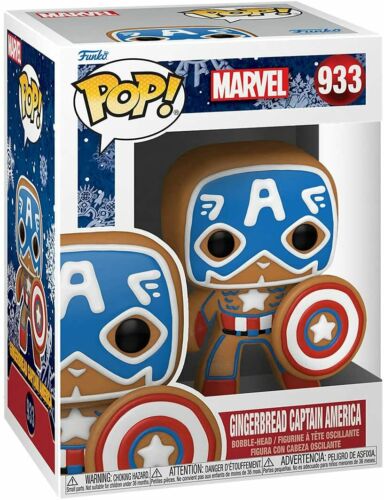 CAPTAIN AMERICA FUNKO POP MARVEL HOLIDAY 933 W/ PROTECTOR