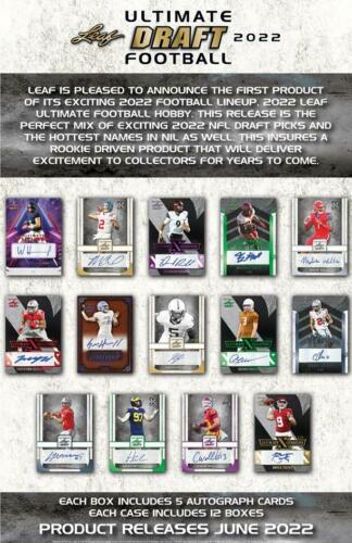 2022 Leaf Ultimate Football Factory Sealed Hobby Box
