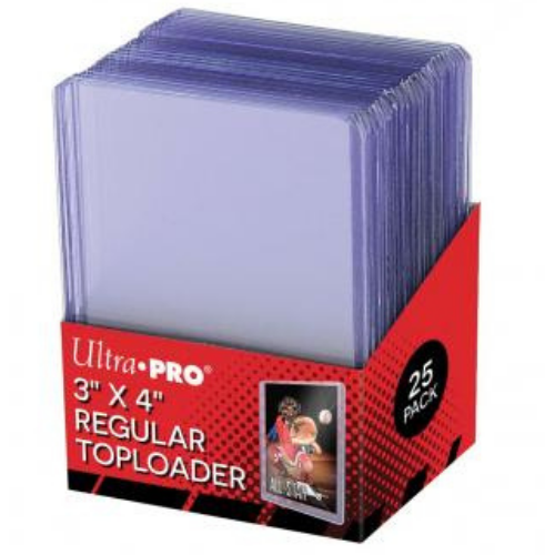 Ultra Pro 3&quot; x 4&quot; Clear Regular Toploader 25ct Pack