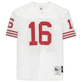 Joe Montana San Francisco 49ers Autographed White Mitchell &amp; Ness Authentic Jersey with &quot;HOF 2000&quot; Inscription